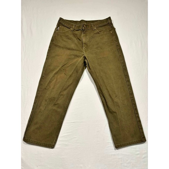 Carhartt Other - Carhartt  Mens Brown Cotton Canvas Work Pants‎ 38x32 Made in USA